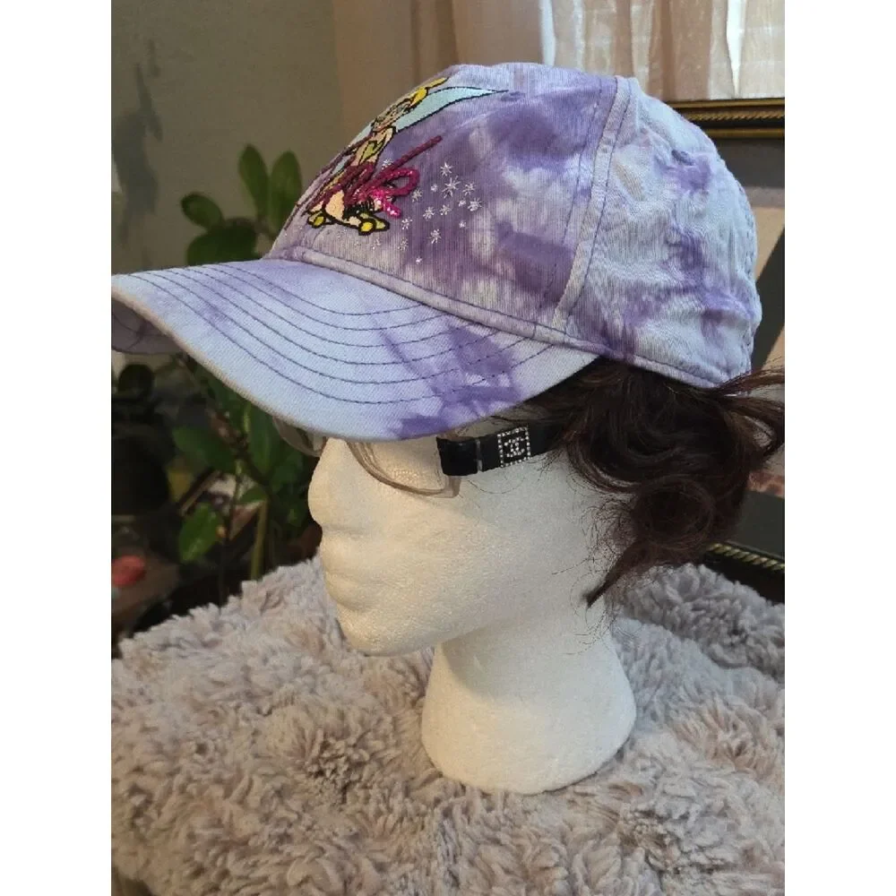 Disney Tinker Bell Purple Tie-Dye Kids Baseball Cap